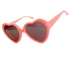 photo of heart-shaped pink sunglasses
